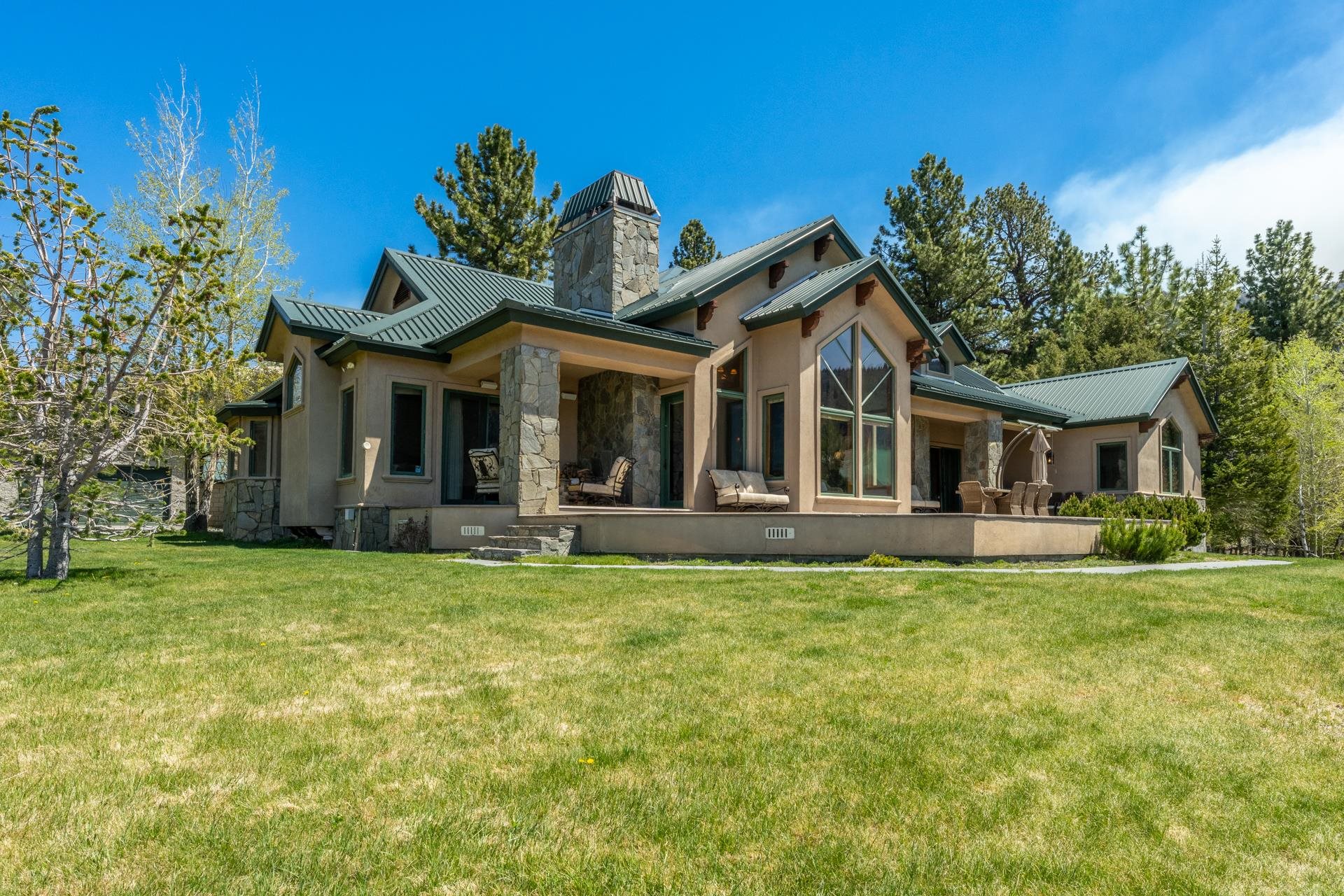 45 Skyline Road June Lake, CA 93529 - Photo 54 of 58 a view of a house with a swimming pool