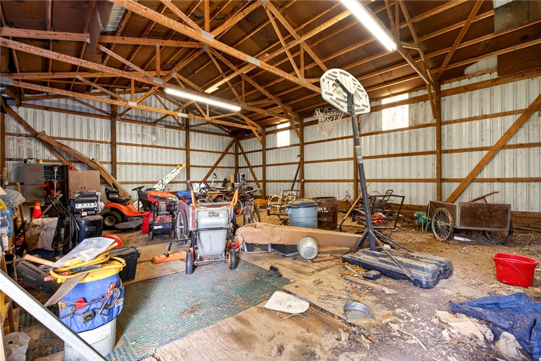 2470 Clark Run Road Xenia, OH 45385 - Photo 44 of 57 This spacious barn offers ample storage and versatile utility, perfect for equipment or creative endeavors.