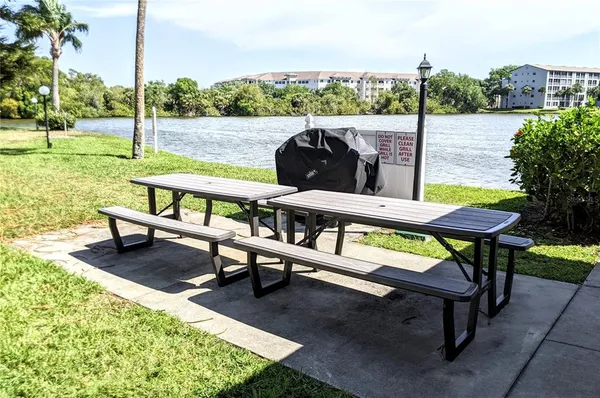 a outdoor view with a sitting space