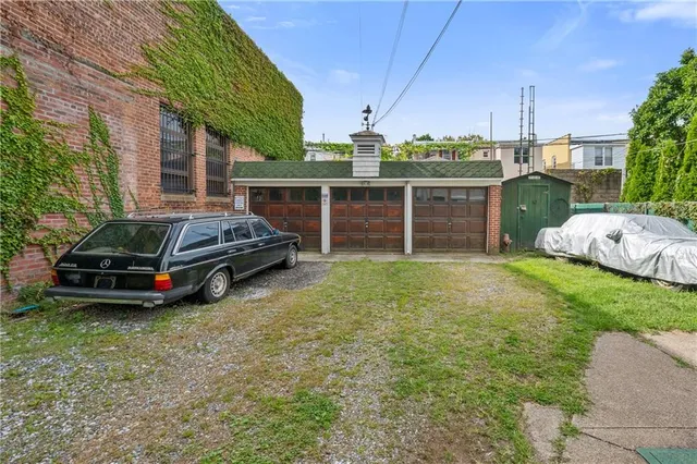a car parked in front of house