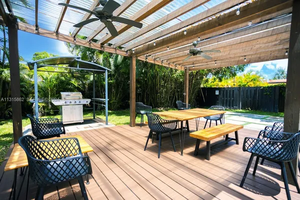 a outdoor space with patio