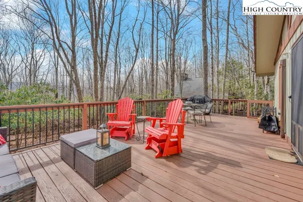 a outdoor view with a sitting space