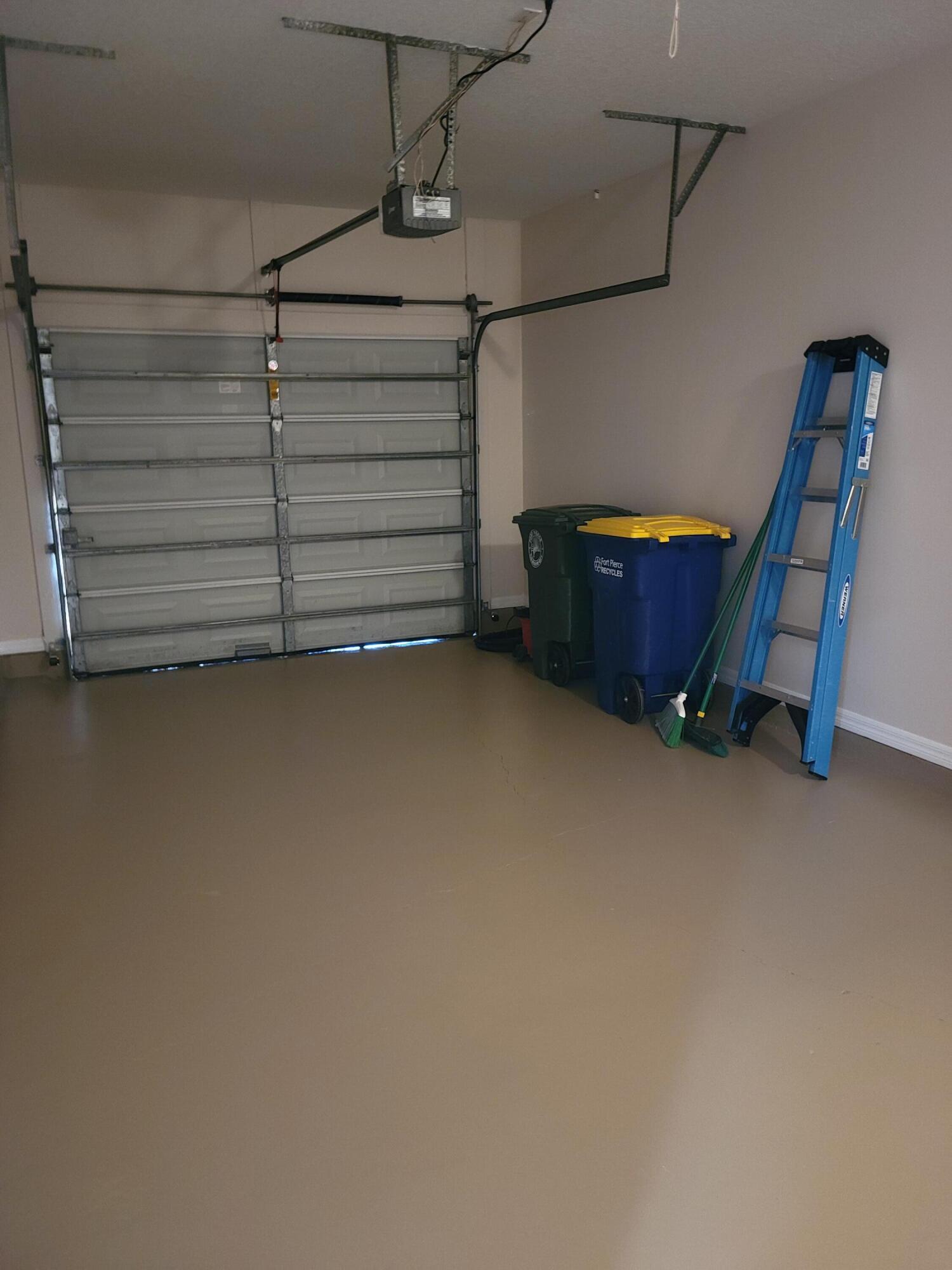 4013 Gator Trace Road Fort Pierce, FL 34982 - Photo 19 of 34 Garage freshly painted floor