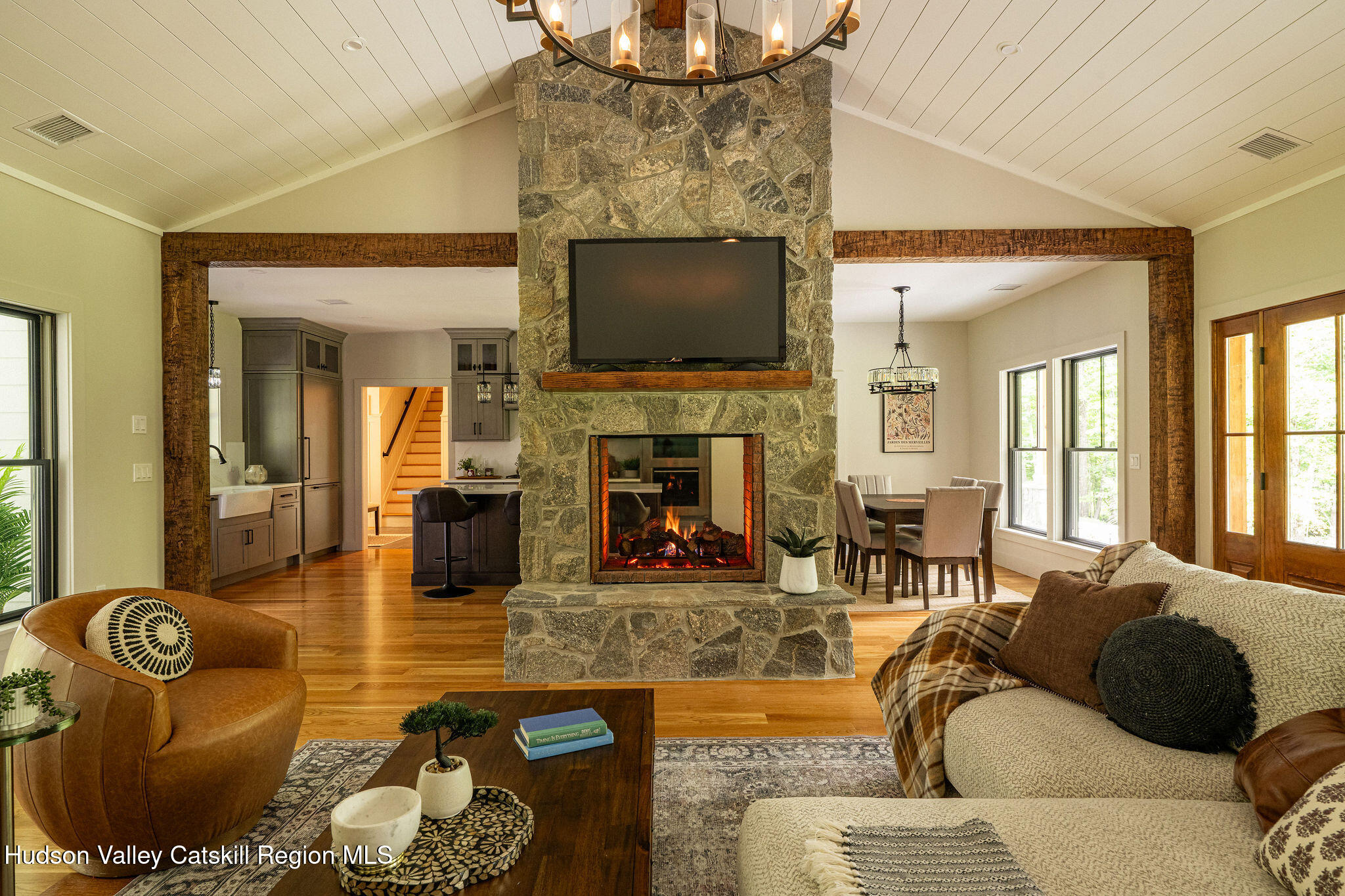 393 Buck Road Stone Ridge, NY 12484 - Photo 5 of 41 fireplace living room