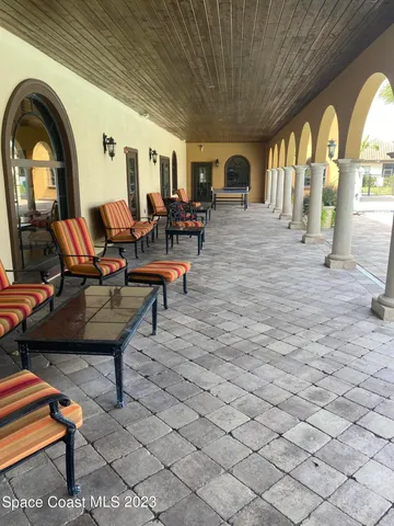 a view of a house with entertaining space