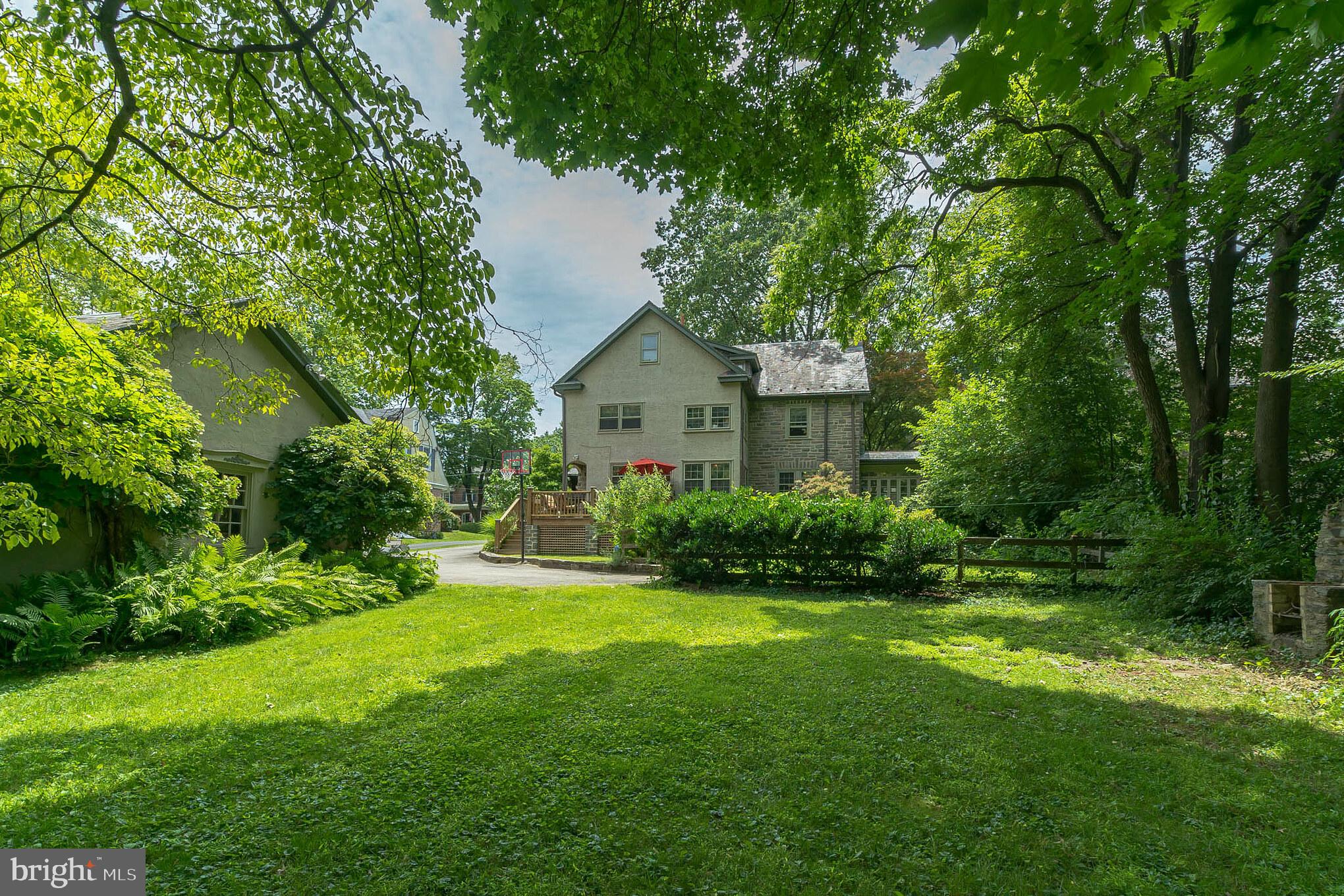 417 East Waverly Road Wyncote, PA 19095 - Photo 48 of 54 View of back of house from the back of the yard
