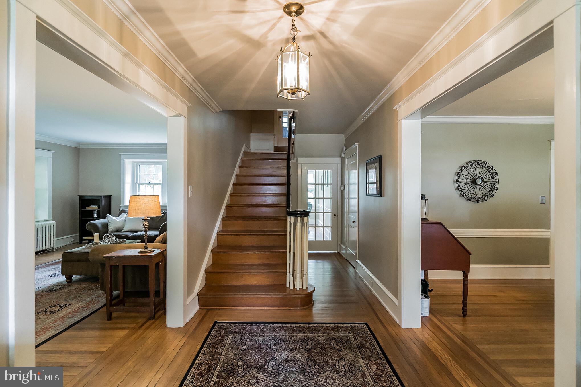 417 East Waverly Road Wyncote, PA 19095 - Photo 6 of 54 Center hall foyer