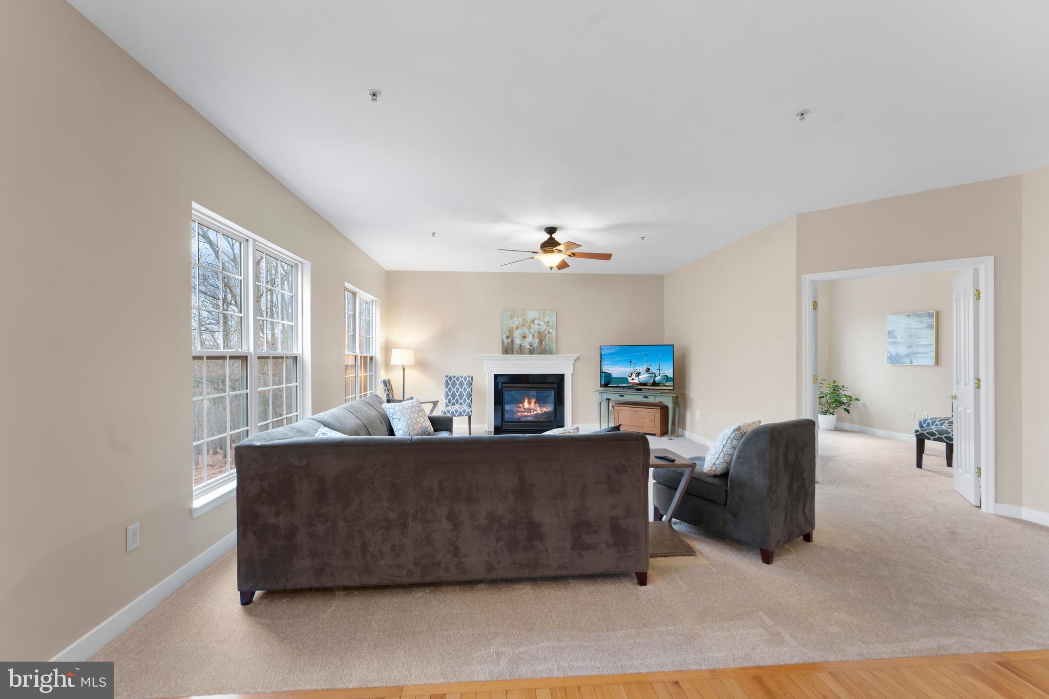 934 Zenith Drive Freeland, MD 21053 - Photo 20 of 50 a living room with furniture a fireplace and a flat screen tv