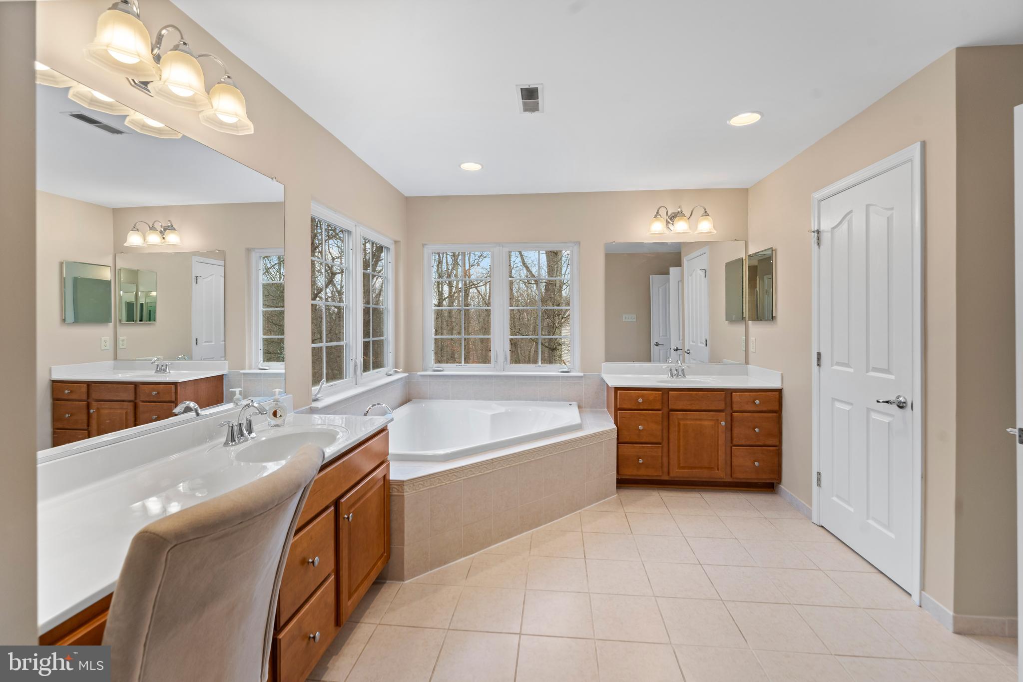 934 Zenith Drive Freeland, MD 21053 - Photo 34 of 50 a spacious bathroom with a tub a sink and mirror
