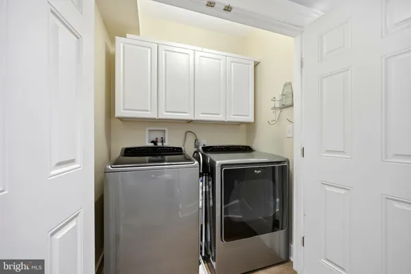 a view of an outdoor space and tennis court