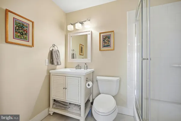 a view of a lake with houses