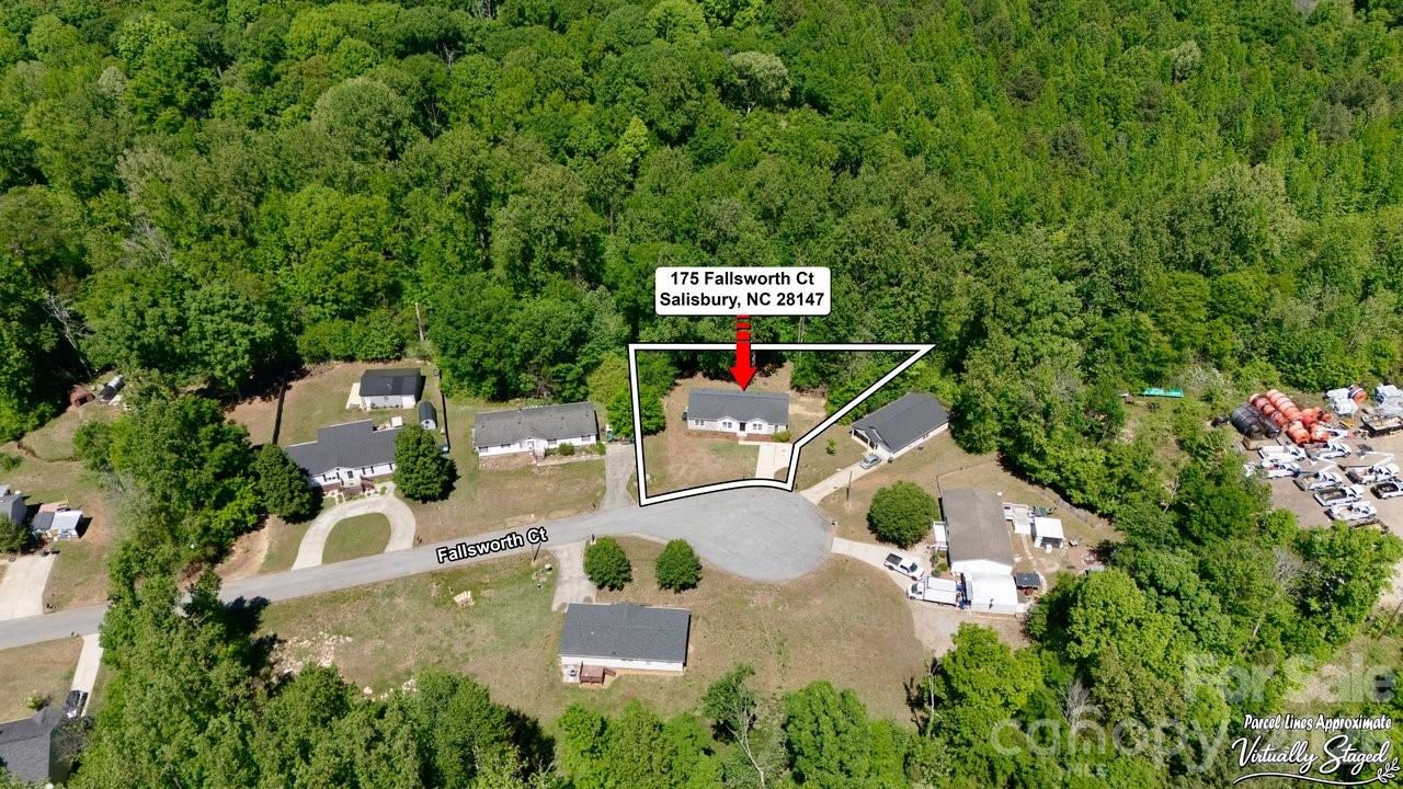 175 Fallsworth Court Salisbury, NC 28147 - Photo 2 of 35 an aerial view of residential house with outdoor space and swimming pool