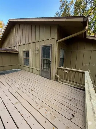 a view of a house with a balcony