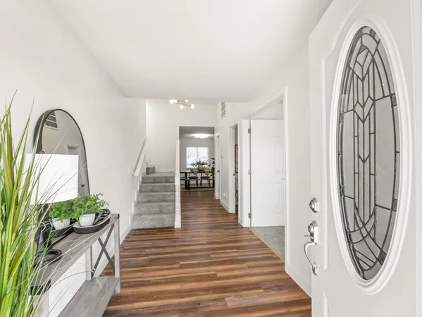 a bathroom with a shower curtain and a shower