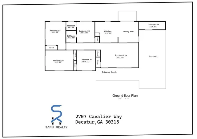 $1,650 | 2707 Cavalier Way, Decatur, GA 30034