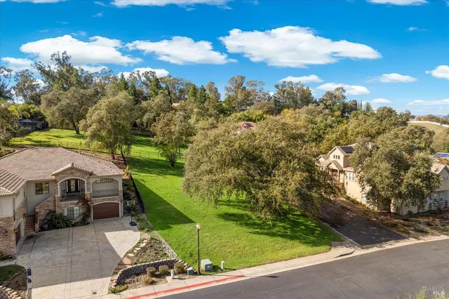 a aerial view of a house