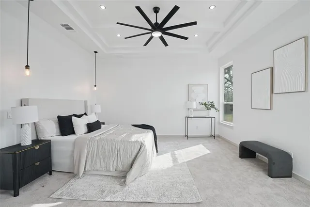 a work room with furniture