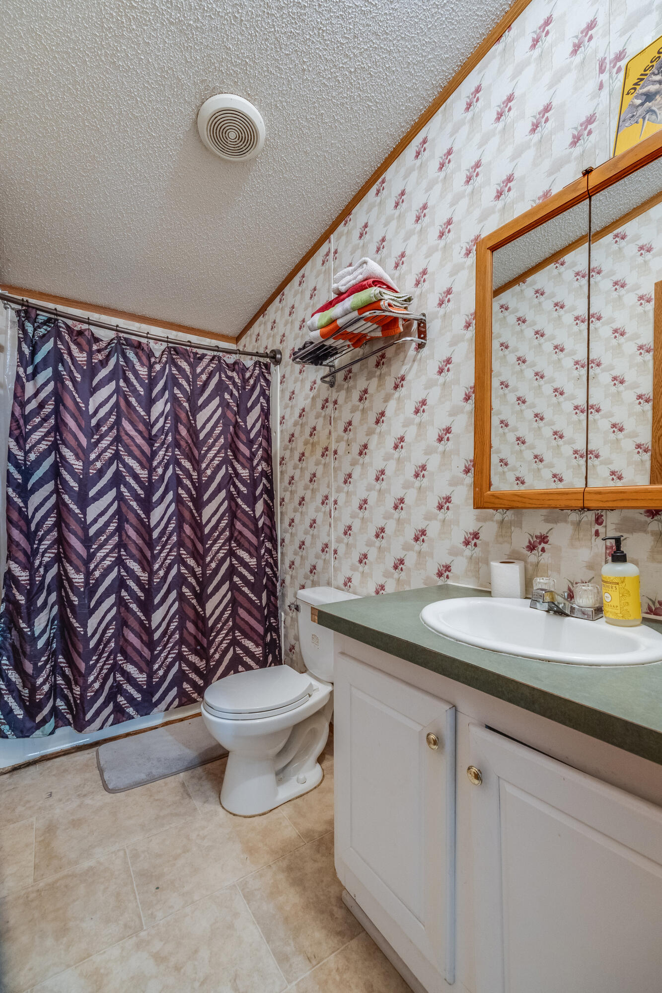 1953 Cotton Creek Road Baker, FL 32531 - Photo 23 of 38 a bathroom with a granite countertop sink and a mirror
