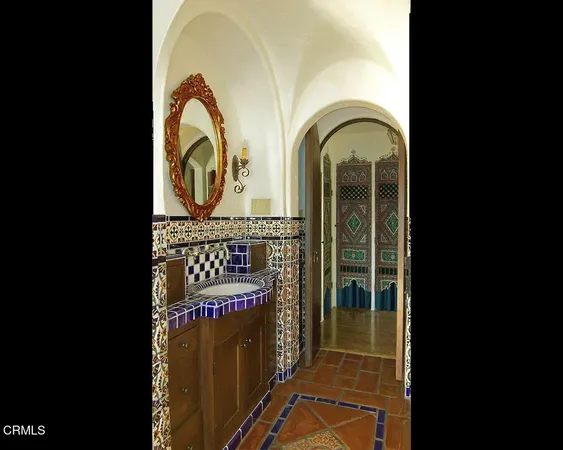 a view of a door of the house