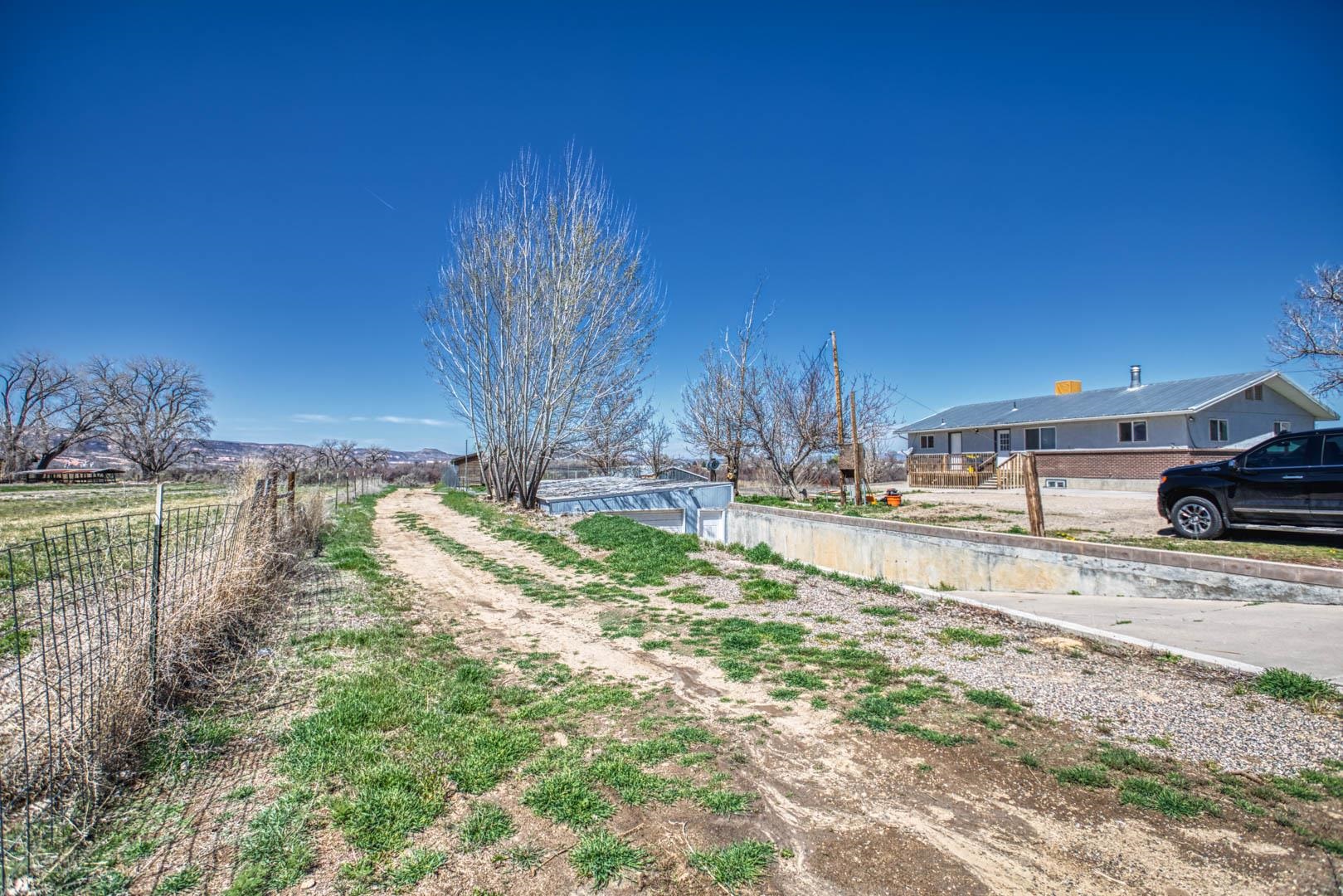 1179 17 Road Fruita, CO 81521 - Photo 6 of 36 a view of a water fountain with a big yard