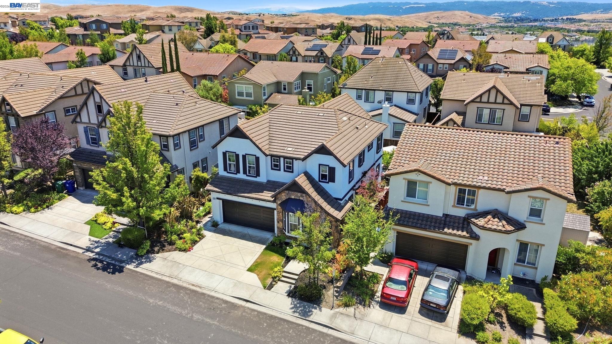 5029 Queensbury Way San Ramon, CA 94582 - Photo 45 of 58 an aerial view of multiple houses with a street