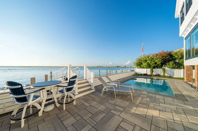 an outdoor space with patio