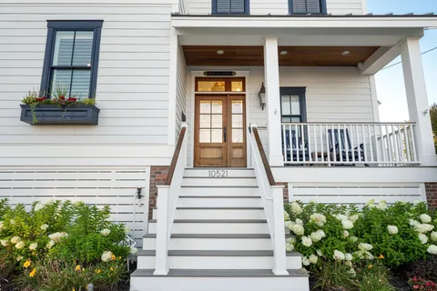 a view of a entryway door front of house