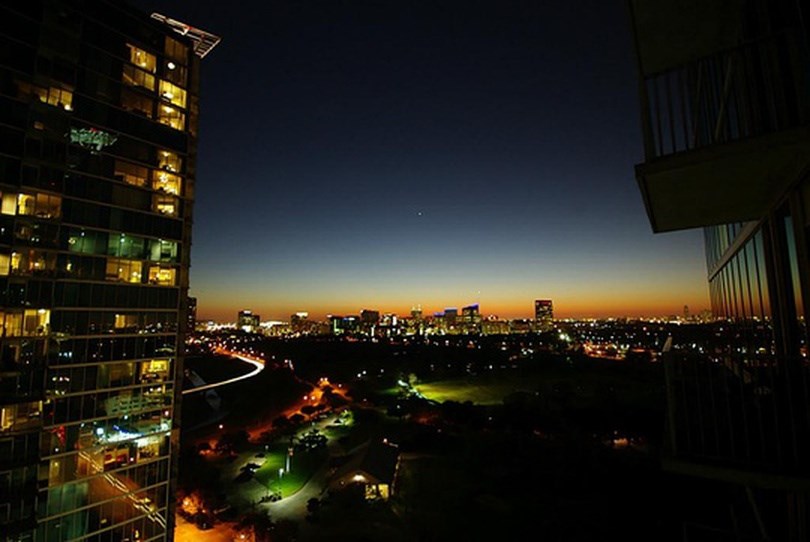 5925 Almeda Road, Unit 11814 Houston, TX 77004 - Photo 34 of 41 Serene evening lights from the 18th floor balcony