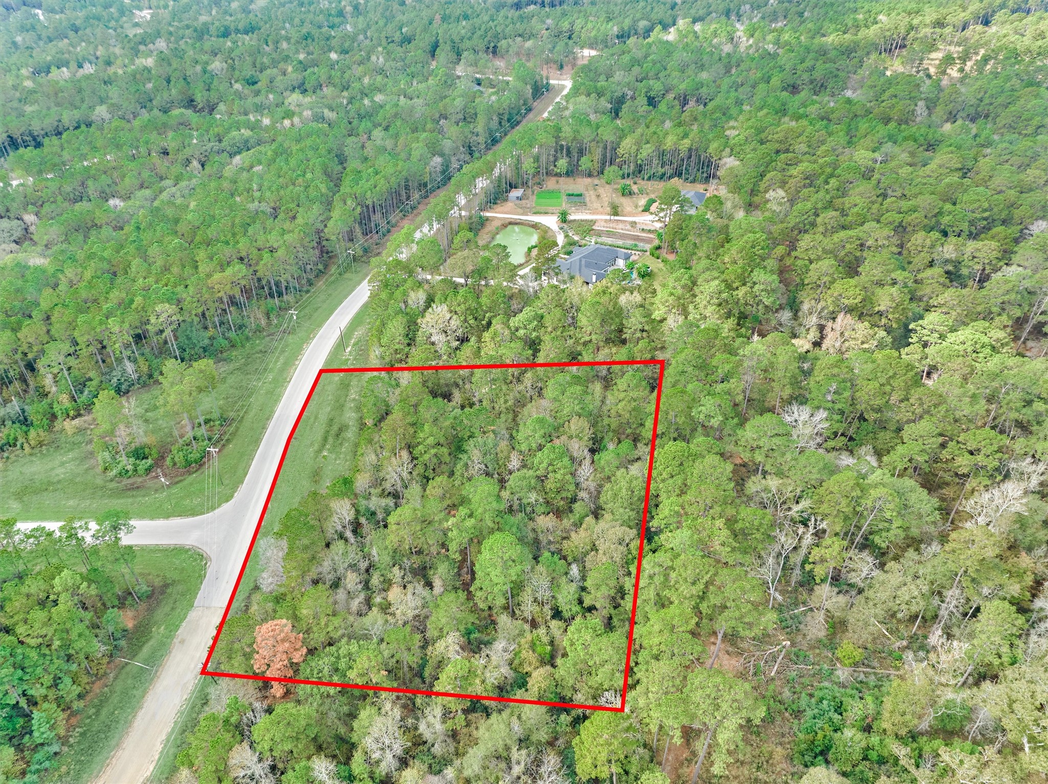 498 Lonestar Road Huntsville, TX 77340 - Photo 3 of 20 Tucked on a quiet 3 acre lot, your dream home awaits! Bring your own builder!
