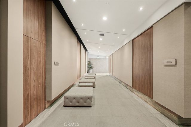 a view of a hallway with staircase