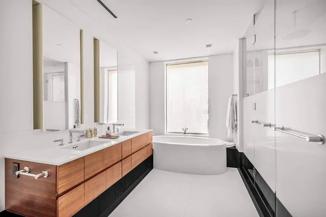 a view of city with tall buildings