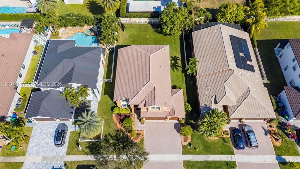 5321 Southwest 184th Way Miramar, FL 33029 - Photo 36 of 43 an aerial view of a house with yard and entertaining space