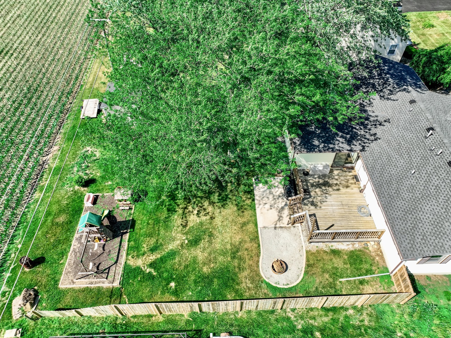 3248 River Road Kankakee, IL 60901 - Photo 26 of 32 an aerial view of a house with garden space and street view