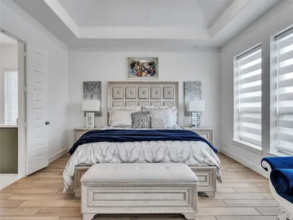 a living room with furniture and window