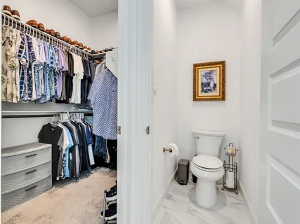 a view of a walk in closet