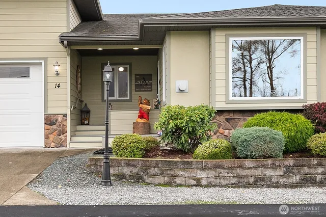 a front view of a house