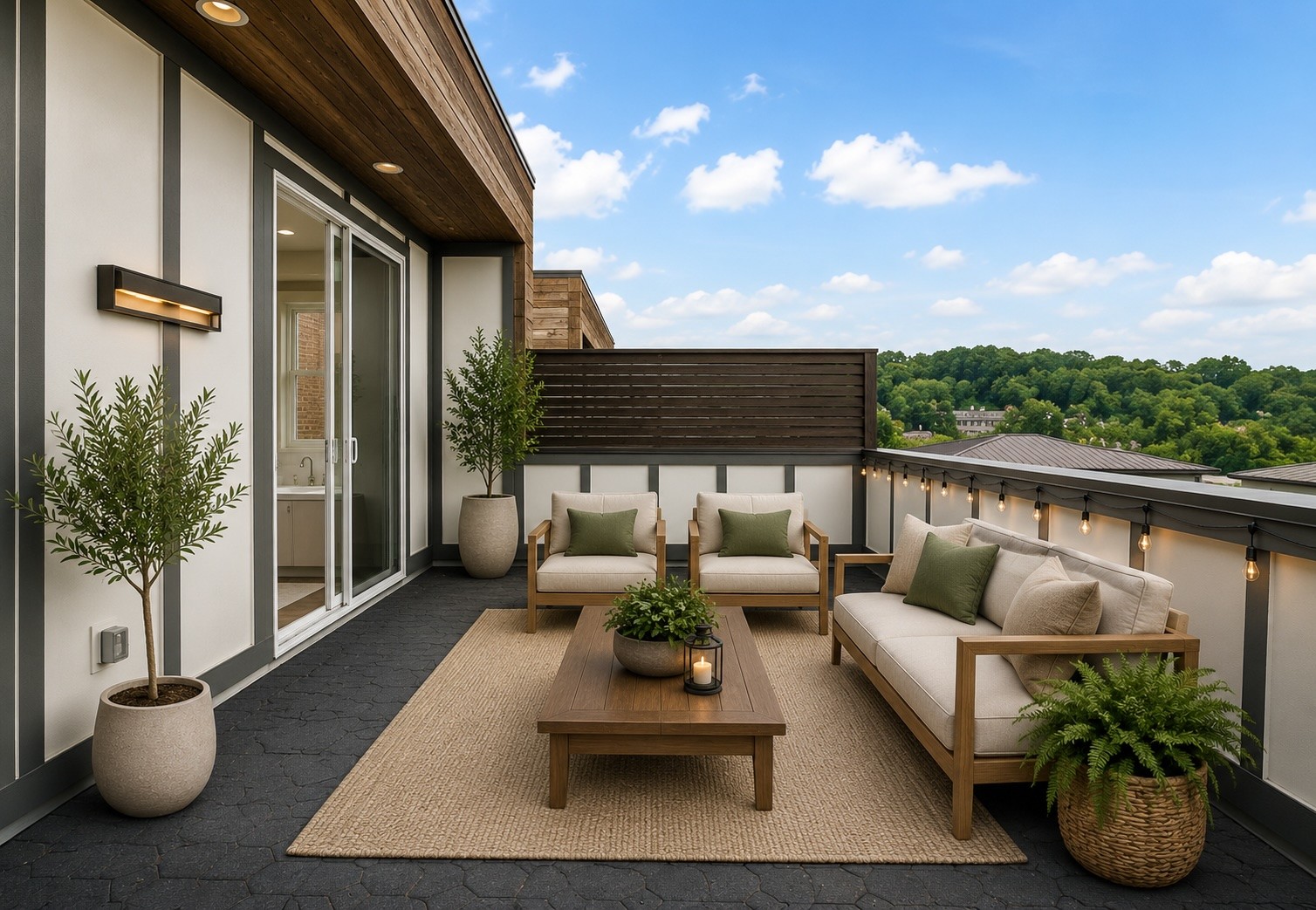 119 Demoss Road Nashville, TN 37209 - Photo 31 of 49 a balcony with furniture and a potted plant