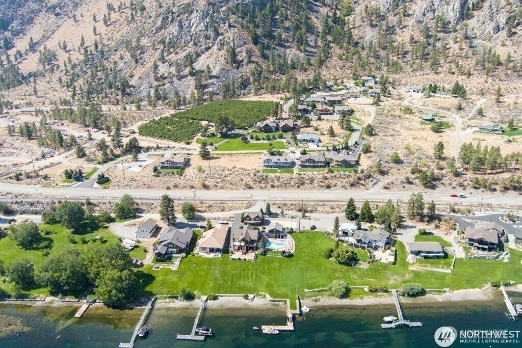 15330 Lakeview Street Entiat, WA 98822 - Photo 17 of 27 an aerial view of residential houses with outdoor space and parking