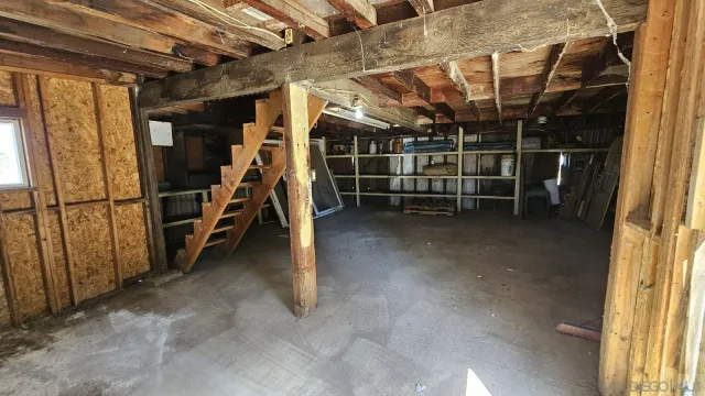 a view of storage and utility room