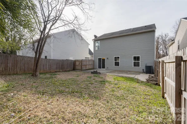 a backyard of a house