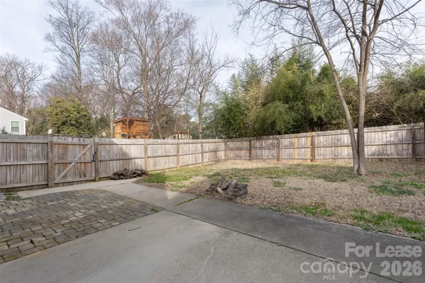 a backyard of a house
