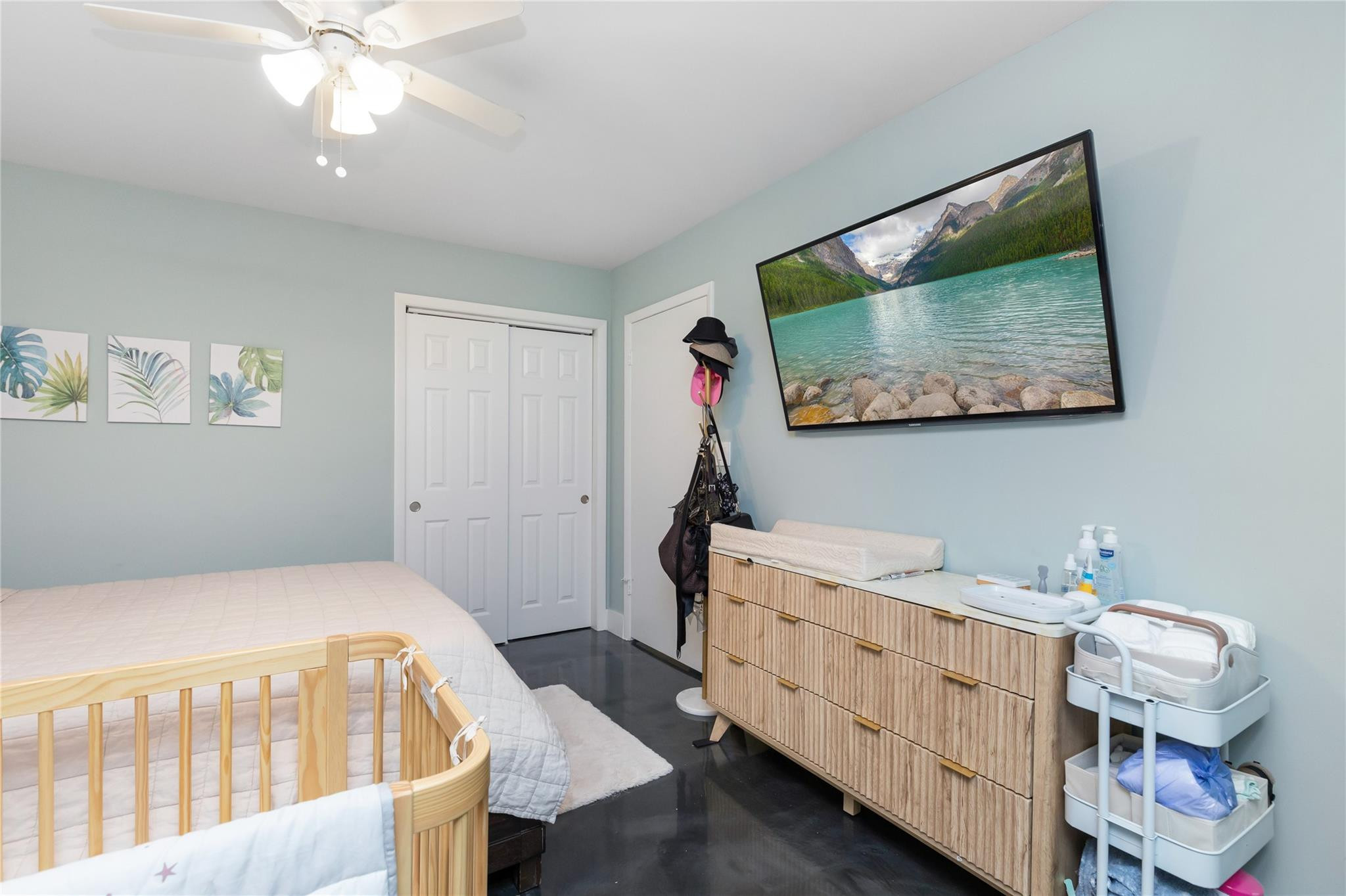 3461 Southwest 24th Street Miami, FL 33145 - Photo 20 of 55 a bedroom with a bed and wooden floor