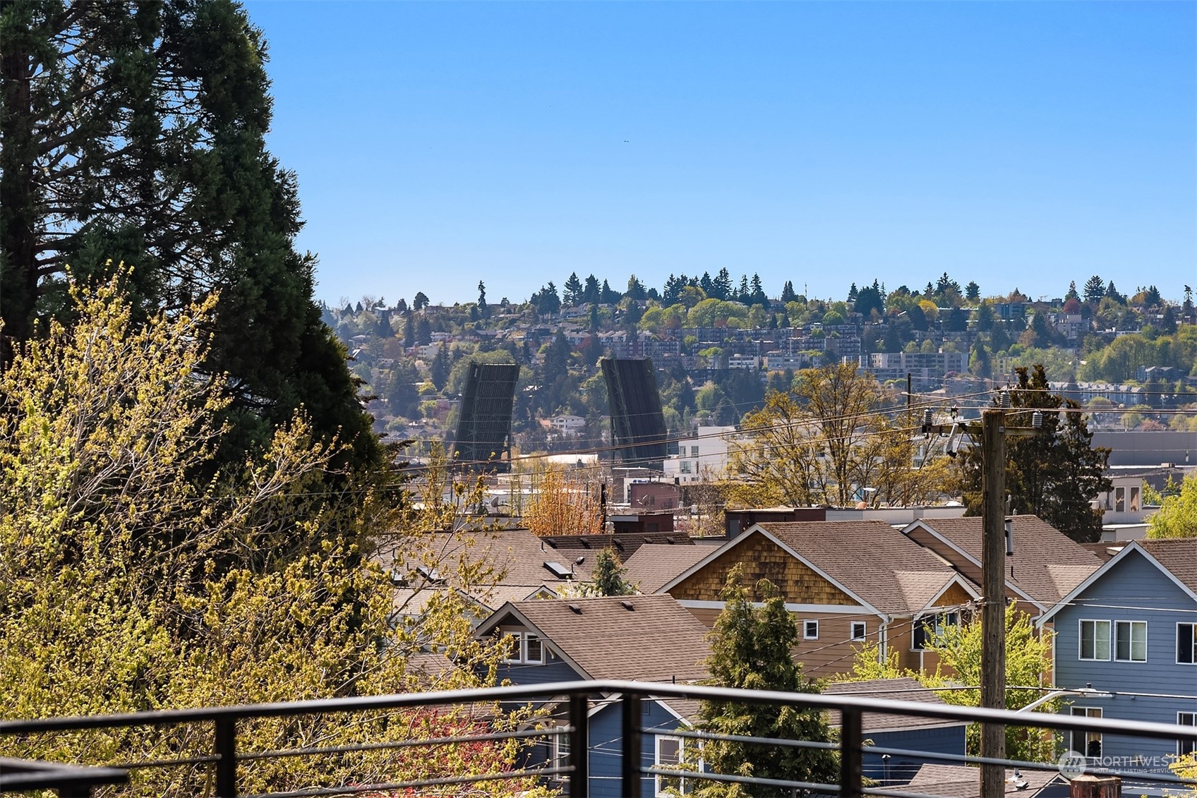 647 Northwest 54th Street, Unit A Seattle, WA 98107 - Photo 25 of 28 an aerial view of a house with a outdoor space