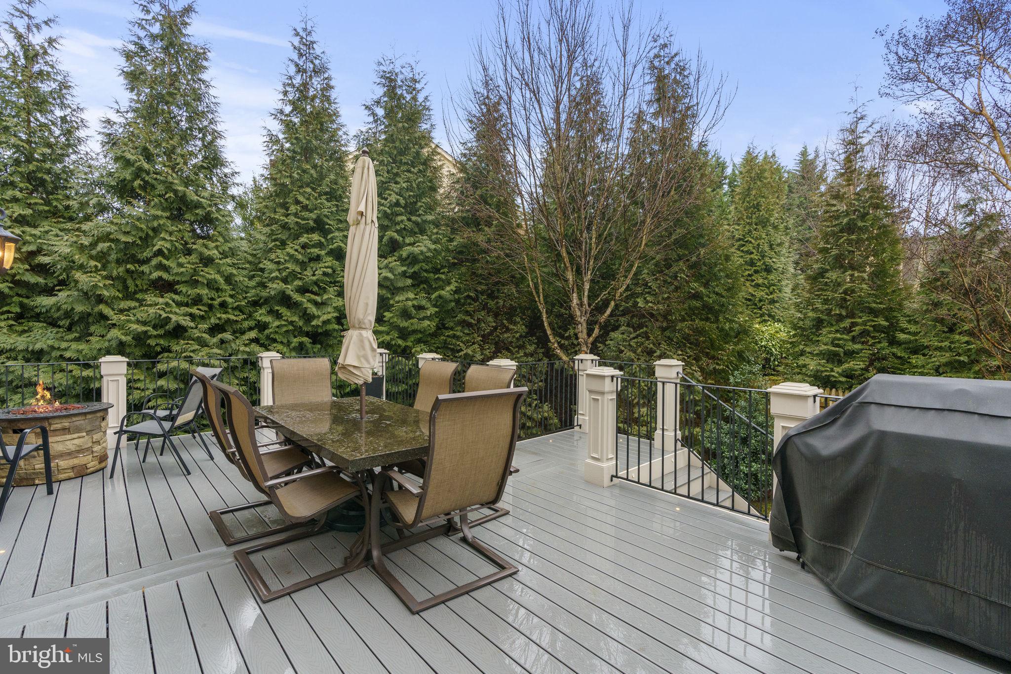 1204 Allendale Road McLean, VA 22101 - Photo 57 of 62 a view of a deck with table and chairs and wooden floor
