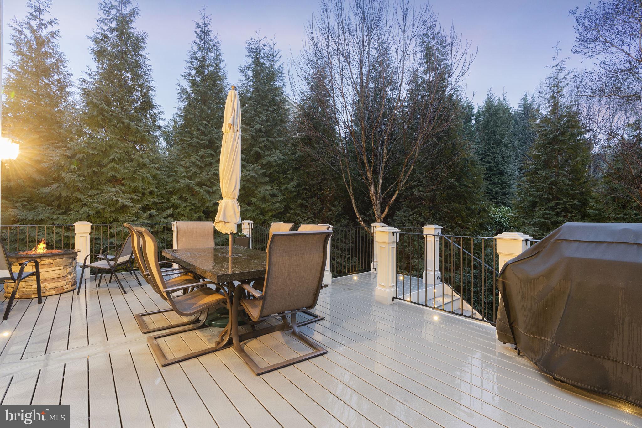 1204 Allendale Road McLean, VA 22101 - Photo 60 of 62 a view of a deck with table and chairs and wooden floor