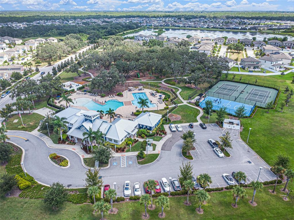 13005 Upward Place Riverview, FL 33579 - Photo 25 of 27 an aerial view of a house with a lake view
