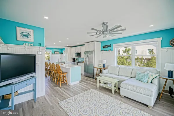 a outdoor living space with furniture