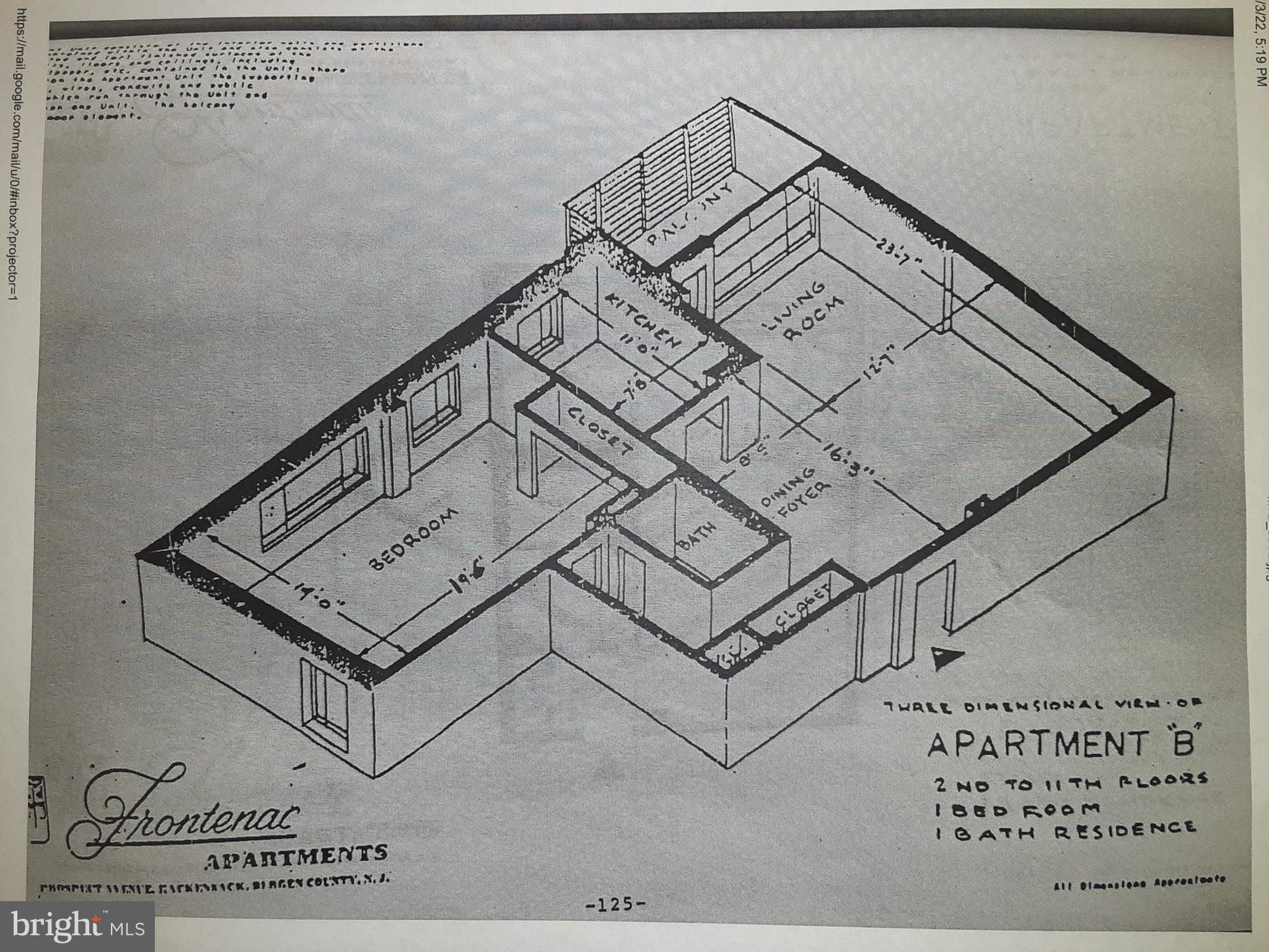90 Prospect Avenue, Unit 4B Hackensack, NJ 07601 - Photo 28 of 29 Floor Plan