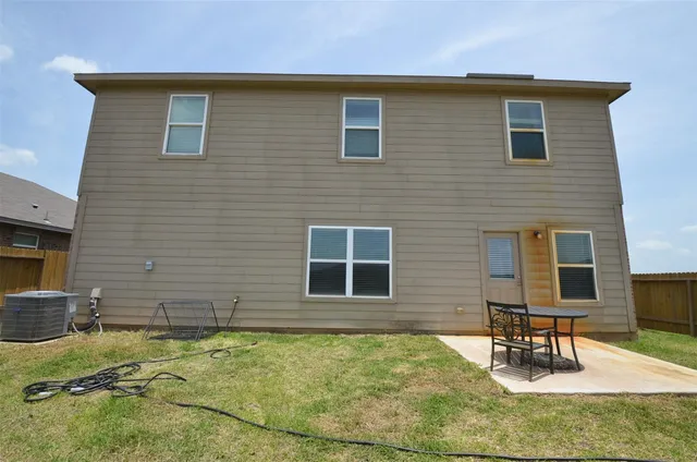 a backyard of a house