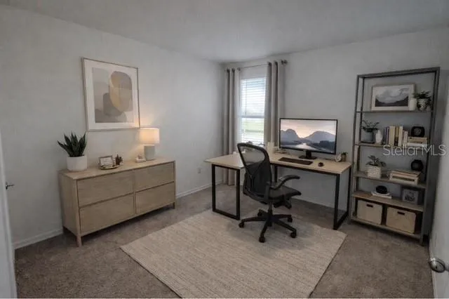 a room with furniture